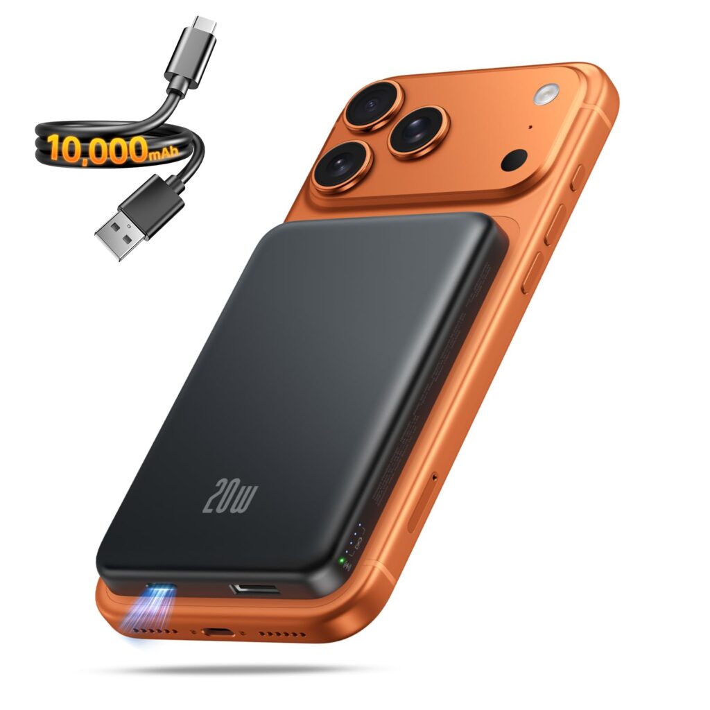 Portable Charger for Magsafe Power Bank – 10000mAh Magnetic Phone