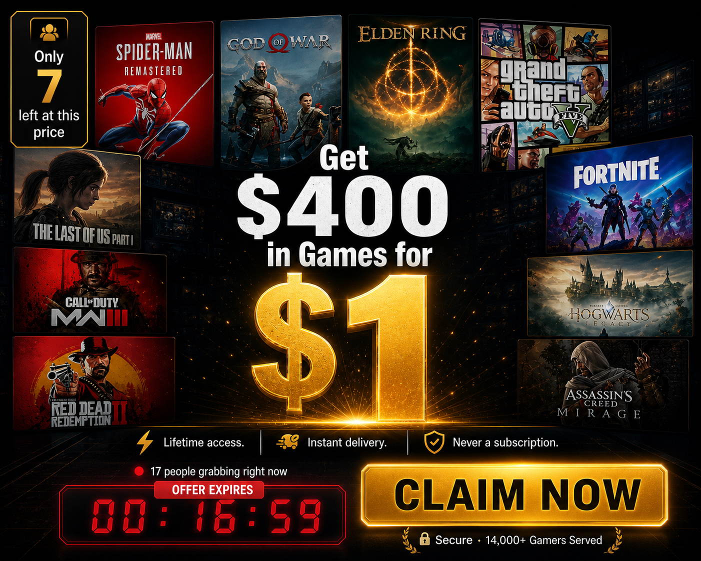 Get $400 Worth of Games for Just $1 — Today Only