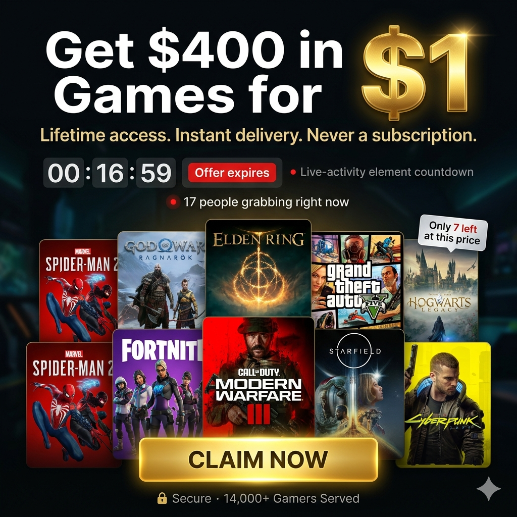 Get $400 Worth of Games for Just $1 — Today Only